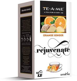 TE-A-ME Herbal Ice Tea Orange, Ginger Infusion Tea Bags Box