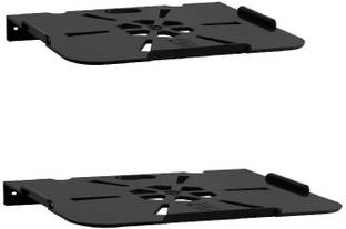 LOGGER -Set top Box/Wifi/Telephone Stand Set of 2 pcs (Material :- PVC) Polypropylene Wall Shelf