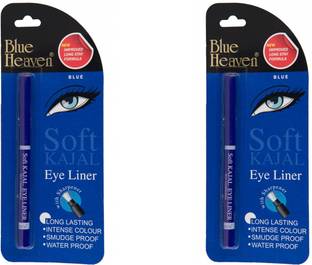 BLUE HEAVEN Soft Kajal Eyeliner (Blue) Pack of 2 0.31 ml