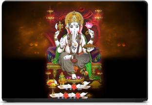 Anweshas Printed on 3M Vinyl, Premium Quality, HD, UV Printed, Laminated, Bubble Free, Scratchproof, Washable, Easy to Install Laptop Skin/Sticker/Vinyl/Cover for 13.1, 13.3, 14.1, 14.4, 15.1, 15.6 inches (LordGanpati) vinyl Laptop Decal 15.6
