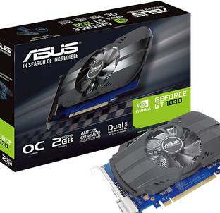 ASUS PH-GT1030-O2G GDDR5 2 GB NVIDIA Chipset 64 bit 1531 MHz Graphics Card