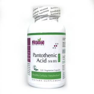 Zenith Nutrition Pantothenic Acid (Vitamin B5), 500mg - 120 Nos