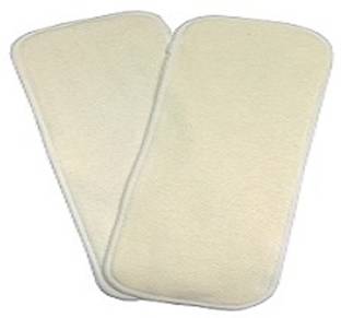 Tiny Tots Hemp 4 Layered Inserts - Set of 2