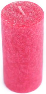 Skycandle.in Rose Scented Marble Pillar Set (Red, Pack of 4) Candle Candle