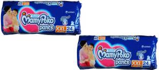 MamyPoko EXTRA ABSORB PANT STYLE BABY DIAPERS XXL-24 (PACK OF 2 ) - XXL