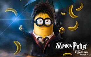 Crossover Harry Potter Minions HD Wallpaper on fine art paper 13x19 Fine Art Print
