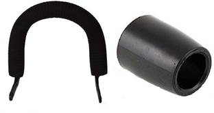 Rotz Auto Pillion Holding Tube & Silencer Ruber Exhaust Rubber For Royal Enfield Bullet Combo