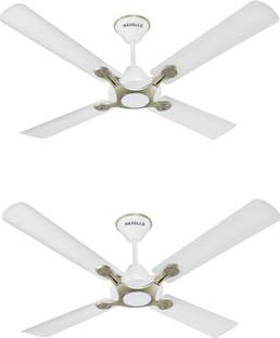 HAVELLS Leganza 4B(Pack of 2) with 2 Year Warranty Anti Dust 1200 mm Ceiling Fan