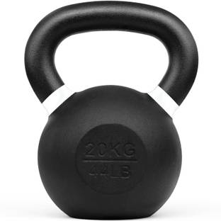 KOBO 20 Kg Cast Iron for Strength and Conditioning Black Kettlebell