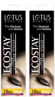 LOTUS MAKE - UP Make Up Ecostay Kajal ( Pack of 2 )