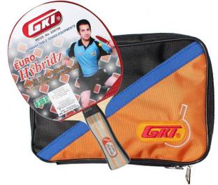GKI Euro Hybridz With Soft Tatron Cover Multicolor Table Tennis Racquet