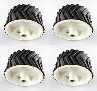 Easy Electronics Tyre for Gear Motor - 7cmx4cm (Robotics & Robowar) - Set of 4