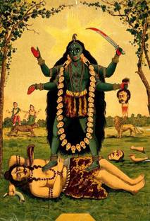 old beautiful pic of maa kali ji Print Poster on 13x19 Inches Paper Print