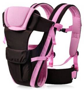 Smilecasters Adjustable Hands-Free 4-in-1 (with Comfortable Head Support & Buckle Straps) Baby Carrier Baby Carrier