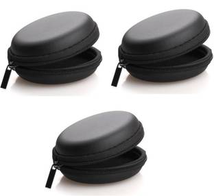 RETRACK Leather Zipper Headphone Pouch For Universal