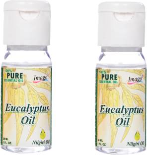 IMAGO Natural Eucalyptus Nilgiri Oil with High Powerful 100% Pure Fragnance For Skin Hair Cough Relief 60ml (Each Bottle 30ml) Hair Oil