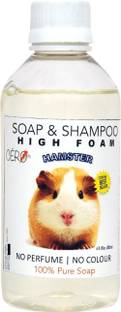 CERO High Foam Shampoo for HAMSTER, NO Perfume | NO Colour, 100% Pure Soap (200ml) Anti-dandruff, Flea and Tick, Hypoallergenic, Whitening and Color Enhancing, Allergy Relief, Anti-parasitic, Conditioning, Anti-fungal, Anti-microbial, Anti-itching NA Hamster Shampoo