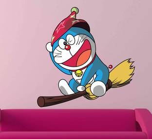 RNG 61 cm Doraemon magic Self Adhesive Sticker