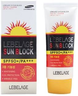 LEBELAGE Sunscreen - SPF 50 PA+++ UV Sun Block Cream Spf 50 PA 70ml 2.5 Oz Korean Cosmetics
