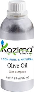Kazima Olive Cold Pressed Carrier Oil (300ML) Pure Natural For Skin care & Hair treatment Hair Oil