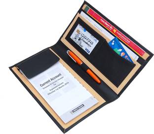 kittu faux leather cheque book and passbook cover