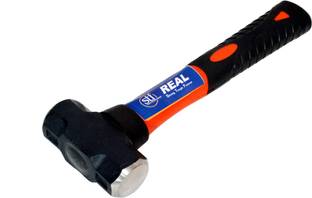 REALstf Fiber-1 Real Heavy Duty Sledge Hammer Fine Fiber Handle 1 LBS. Club Hammer