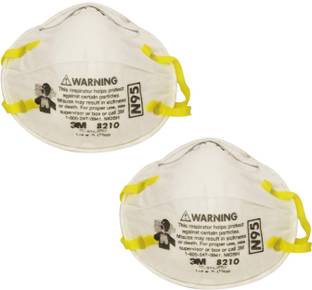 3M pack of 2 Particulate Respirator 8210, N95 Mask, NIOSH Approved 8210-MSK