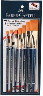 FABER-CASTELL Paint Brush Set Flat Pack of 7