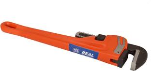 REALstf Rigid 10" Real Heavy Rigid 10" Pipe Wrench For all Purposes Single Sided Pipe Wrench