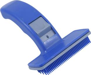 SRI SRI Dog Plastic Slicker Brush With Press Key - MEDIUM Slicker Brushes for  Dog