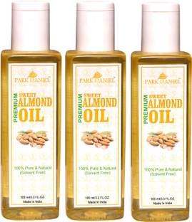 PARK DANIEL Premium Sweet Almond Oil Combo pack of 3 No.100 ml Bottles(300 ml)