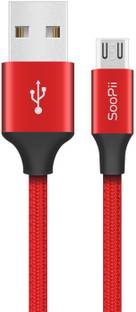 Soopii Micro USB Cable 2 A 1.2 m Nylon 120 CM Long Premium Nylon Braided Fast Charging MIcro USB