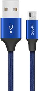 Soopii Micro USB Cable 2 A 1.2 m 120 CM Long Premium Nylon Braided Fast Charging MIcro USB