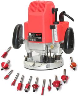 Digital Craft MATRIX RR12 POWERFUL Wood working router machine combo 12mm with bits 12 PCS MULTI SHAPES ROUTER/TRIMMER BIT SET COMBO Rotary Tool (12 mm) 11500-23000 rpm Power Input : 1850 W Rotary Tool
