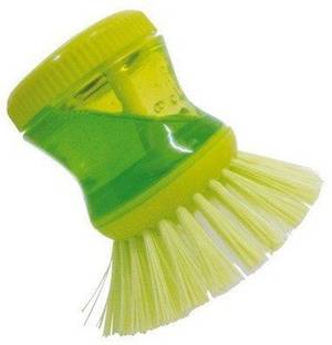 Stylewell Cleaning Brush with Soap Dispenser for Kitchen Sink Dish Washer Wet and Dry Duster