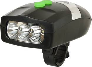 Dark Horse Bicycle 3 LED 3 Mode Front Light & Horn Battery LED Front Light