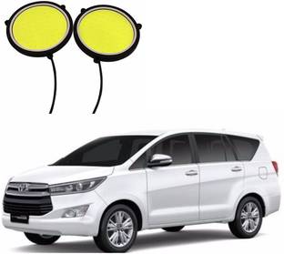 AUTOGARH Round DRL Fog Lamp, Backup Lamp, Interior White led For Toyota Innova Car Fancy Lights