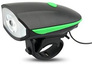 SHIVEXIM USB Rechargeable Bike Horn And Light Super Bright 3 Modes LED Front Light LED Spot Light