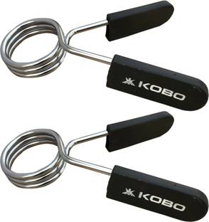 KOBO ProLifting 50 mm Olympic Barbell Rod Collars for Pro Cross fitness Training, Set of 2 (IMPORTED) Hand Grip/Fitness Grip