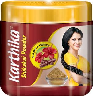 KARTHIKA Shikakai Powder With Shikakai & Hibiscus Powder For Soft Hair
