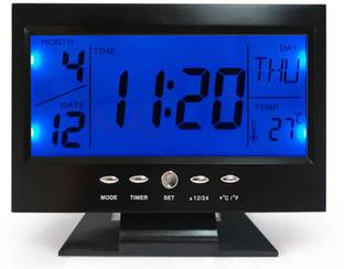 Jeeya Digital Control-light With Alarm (Pack of 1) LCD Clock