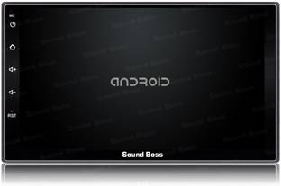 Sound Boss Android 2Din 7'' Inch Ultra HD Capacitive Touch Screen GPS Navigation AM/FM Radio Audio Receiver Support Mirrorlink/WiFi/Bluetooth/1080P video Car Stereo