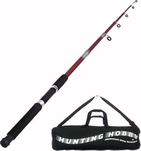 Hunting Hobby Fishing 8 Feet Telescopic Rod Red Fishing Rod
