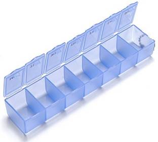 Hunting Hobby Capsules, Vitamin Tablets, Electronic Components Storage, Electronic Parts Store Hardware Screw Nut, Home Repair Small Parts, Jewellry Store Box-1 Manual 7 Grid Box Organizer-Tablets, Pills