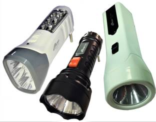TUSCan Multipurpose Rechargeable LED Torch Set of 3Pcs Torch