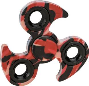 AVMART Fidget Spinner, Red Black Military Design Metallic