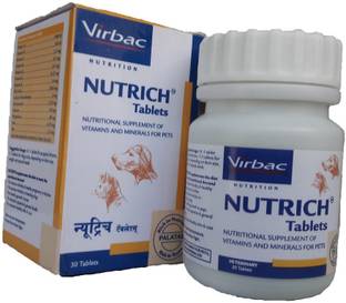 Virbac NUTRICH TABLETS (30) Pet Health Supplements