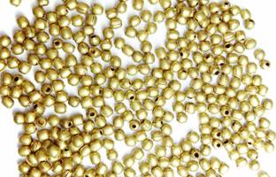 SPARKLE ROUND-BRASS BALL-4MM-001