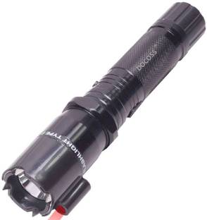 DOCOSS 288 Rechargeable Safety 3 in 1 Self Defence Taser Baton Shock (Stun Gun + Led Torch+ Laser light) Torch