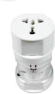 Growth Universal Long Travel Adapter (AU EU UK US) International Good Quality Worldwide Adaptor (White) Worldwide Adaptor